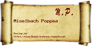 Miselbach Poppea névjegykártya